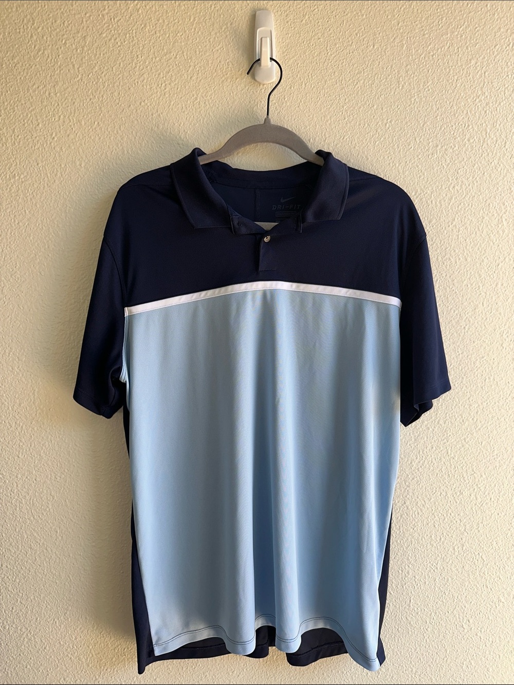 Nike | Two-Tone Navy and Light Blue Polo
